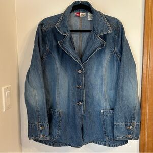 Faded Glory Vintage Womens Jean Jacket  1972 Special Edition 100% Cotton Size XL